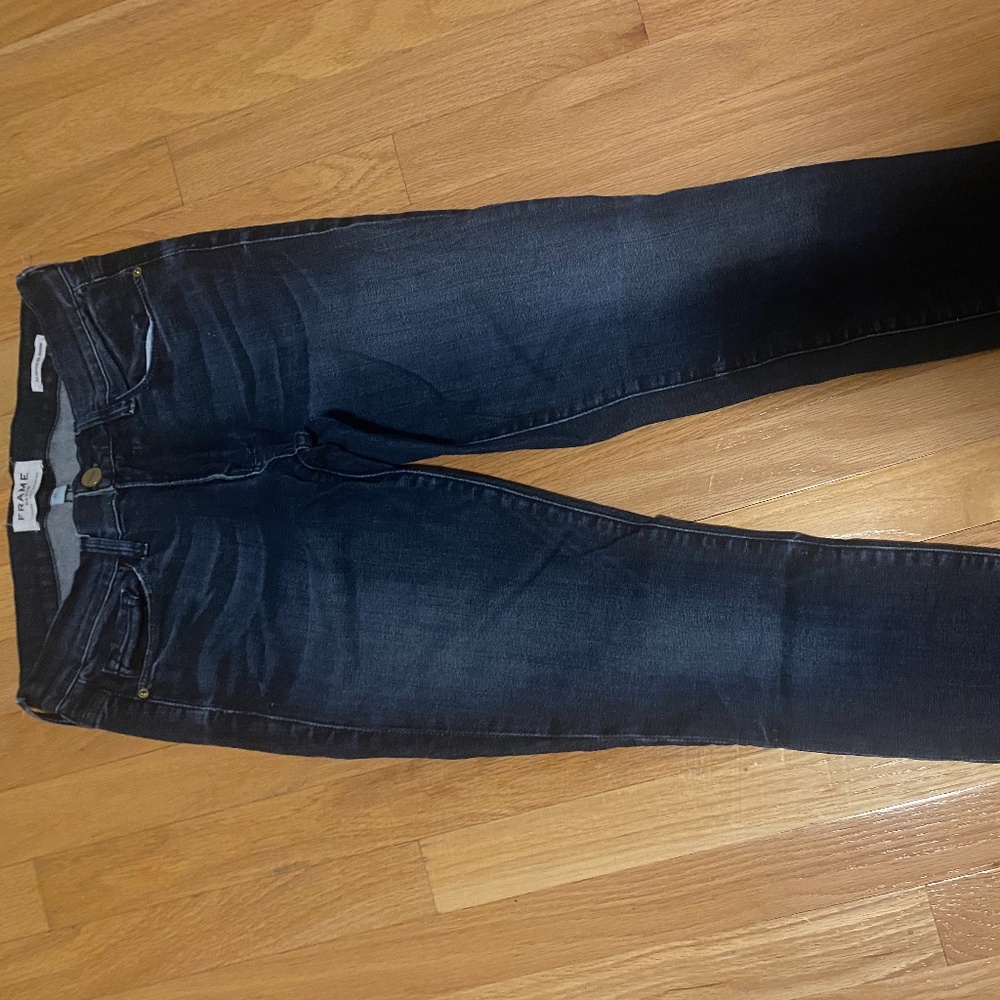 Frame Denim Dark Skinny Jeans